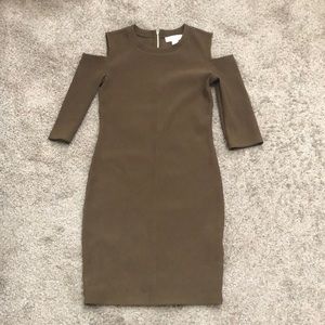 Olive green bodycon dress super good material